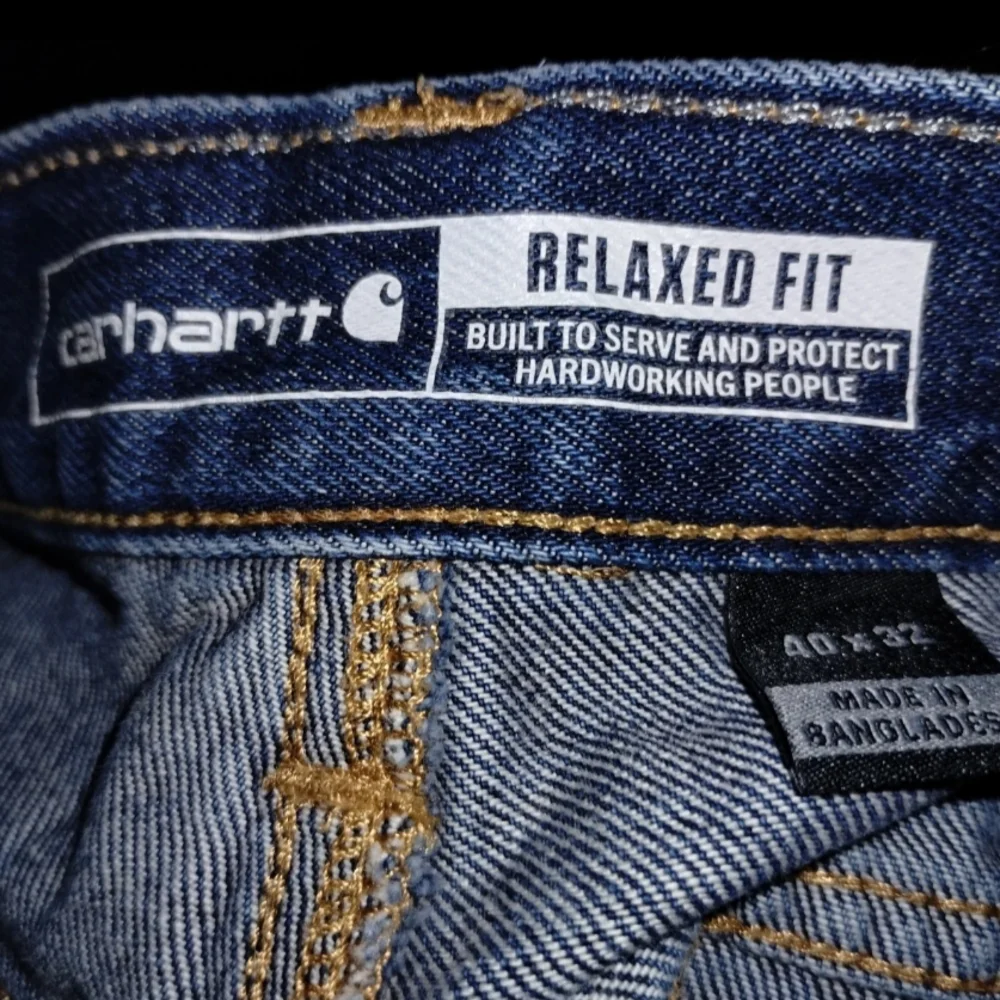 Carhartt Relaxed Fit Blue Jeans 40 Inch Waist